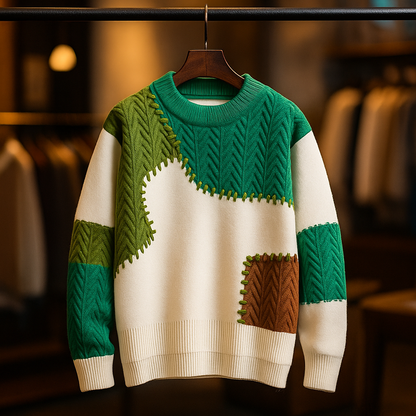 GableCraft Patchwork Sweater