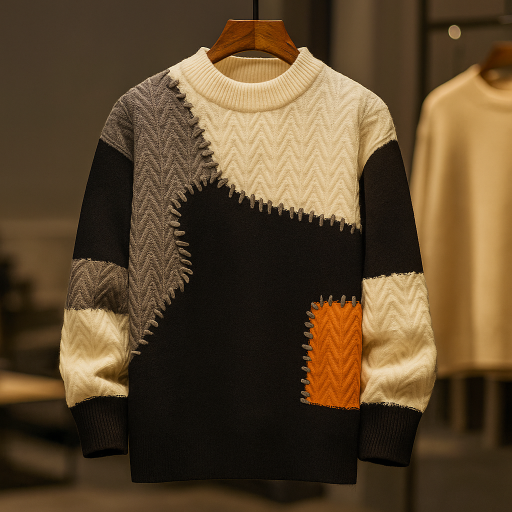 GableCraft Patchwork Sweater