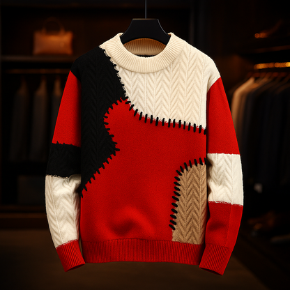 GableCraft Patchwork Sweater