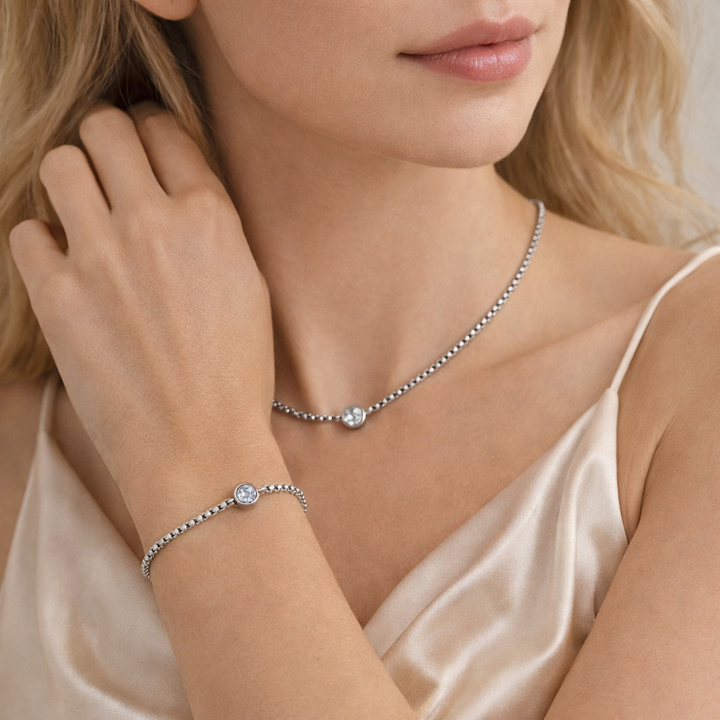 Mirabella Bracelet and Necklace Set