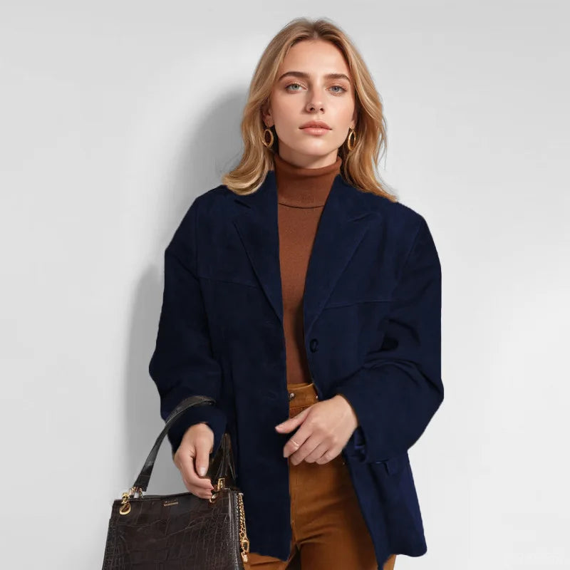 Marrone Suede Blazer