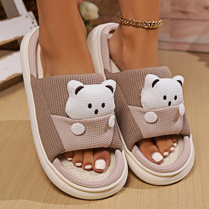 Cute Bear Home Slippers