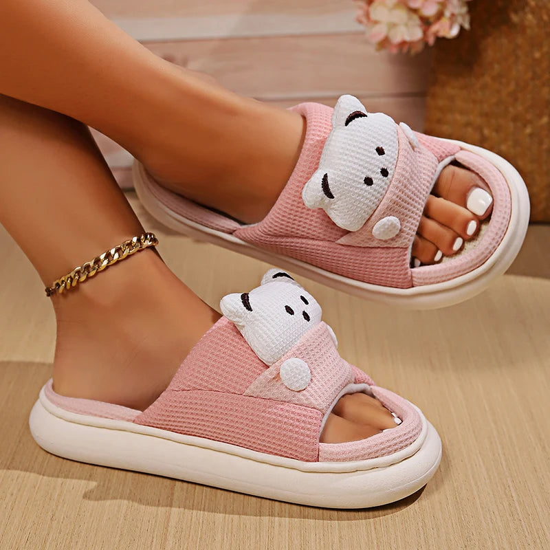 Cute Bear Home Slippers