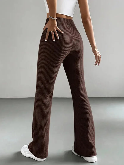 Nebbia Vivo Solid Flare Pants