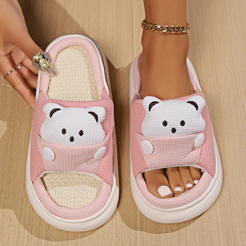 Cute Bear Home Slippers