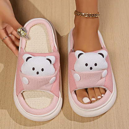 Cute Bear Home Slippers