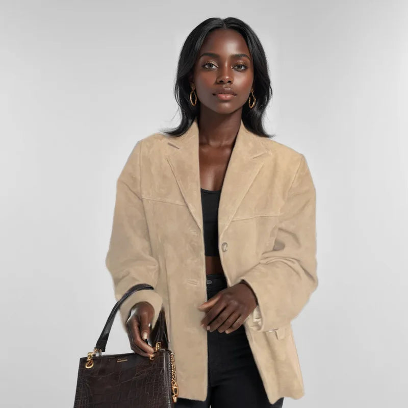 Marrone Suede Blazer