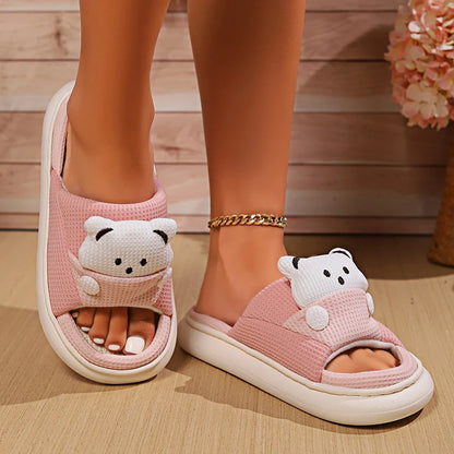 Cute Bear Home Slippers