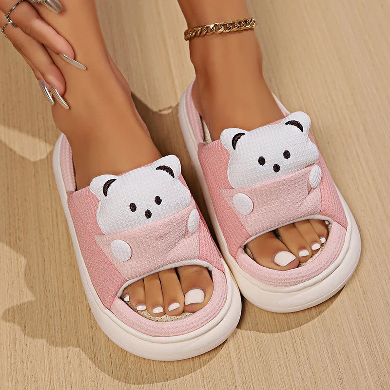 Cute Bear Home Slippers
