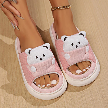 Cute Bear Home Slippers