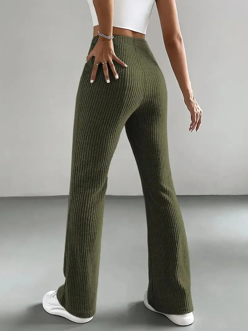 Nebbia Vivo Solid Flare Pants