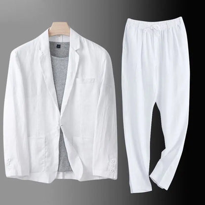 Caldo Cotton Two-piece Blazer Set