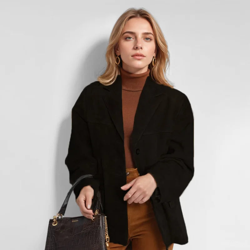 Marrone Suede Blazer