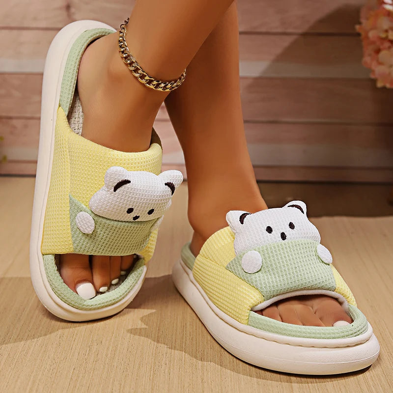 Cute Bear Home Slippers