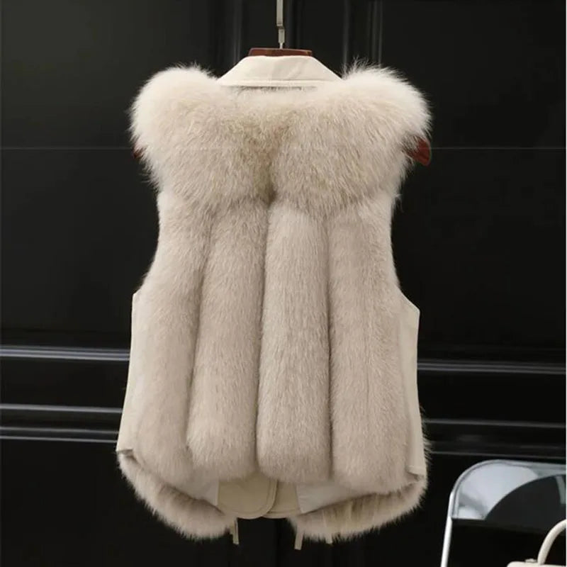 Marzelle Fox Fur Imitation Vest