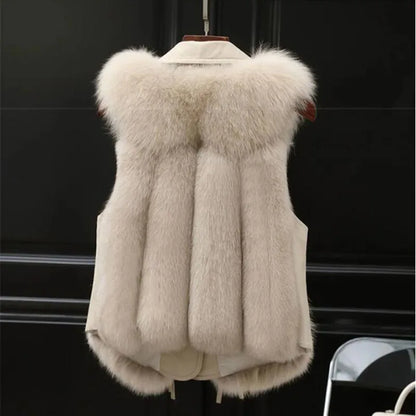 Marzelle Fox Fur Imitation Vest