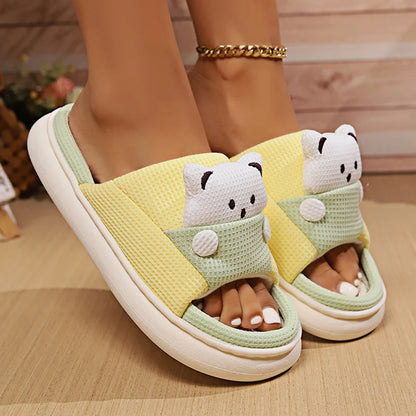Cute Bear Home Slippers
