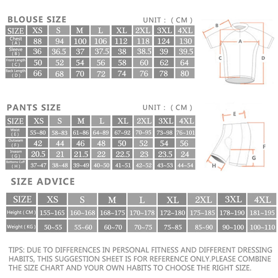 Strada Cycling Jersey Sets