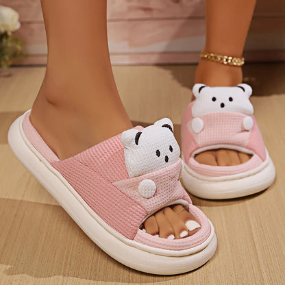 Cute Bear Home Slippers