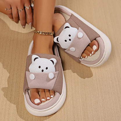Cute Bear Home Slippers