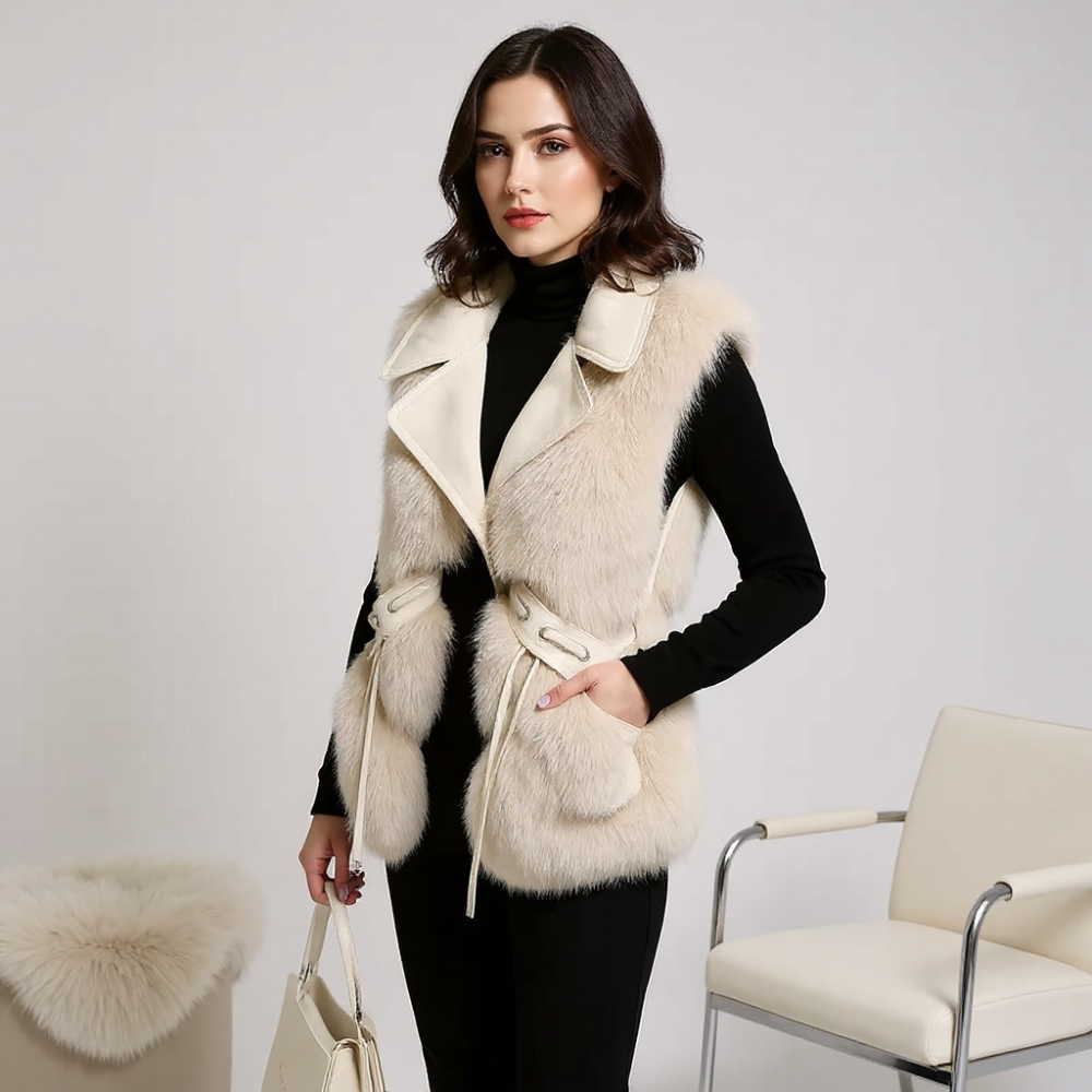 Marzelle Fox Fur Imitation Vest