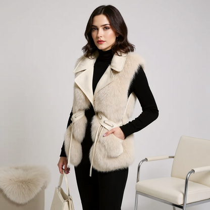 Marzelle Fox Fur Imitation Vest