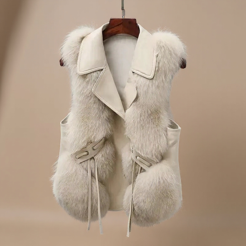 Marzelle Fox Fur Imitation Vest