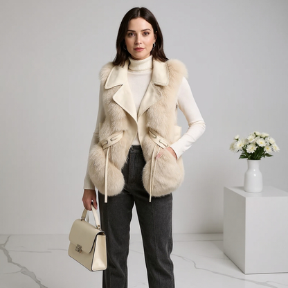 Marzelle Fox Fur Imitation Vest