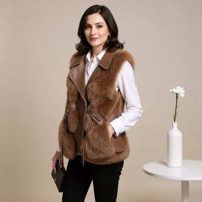Marzelle Fox Fur Imitation Vest