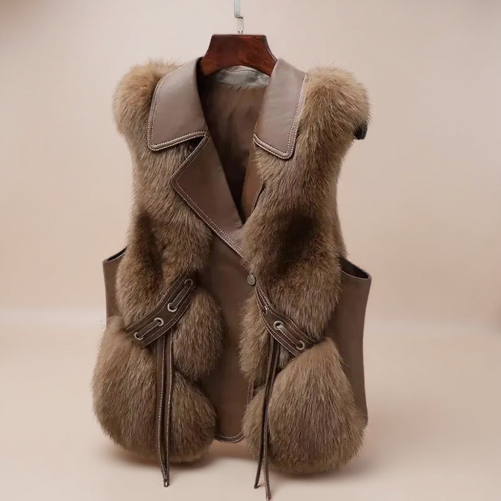 Marzelle Fox Fur Imitation Vest
