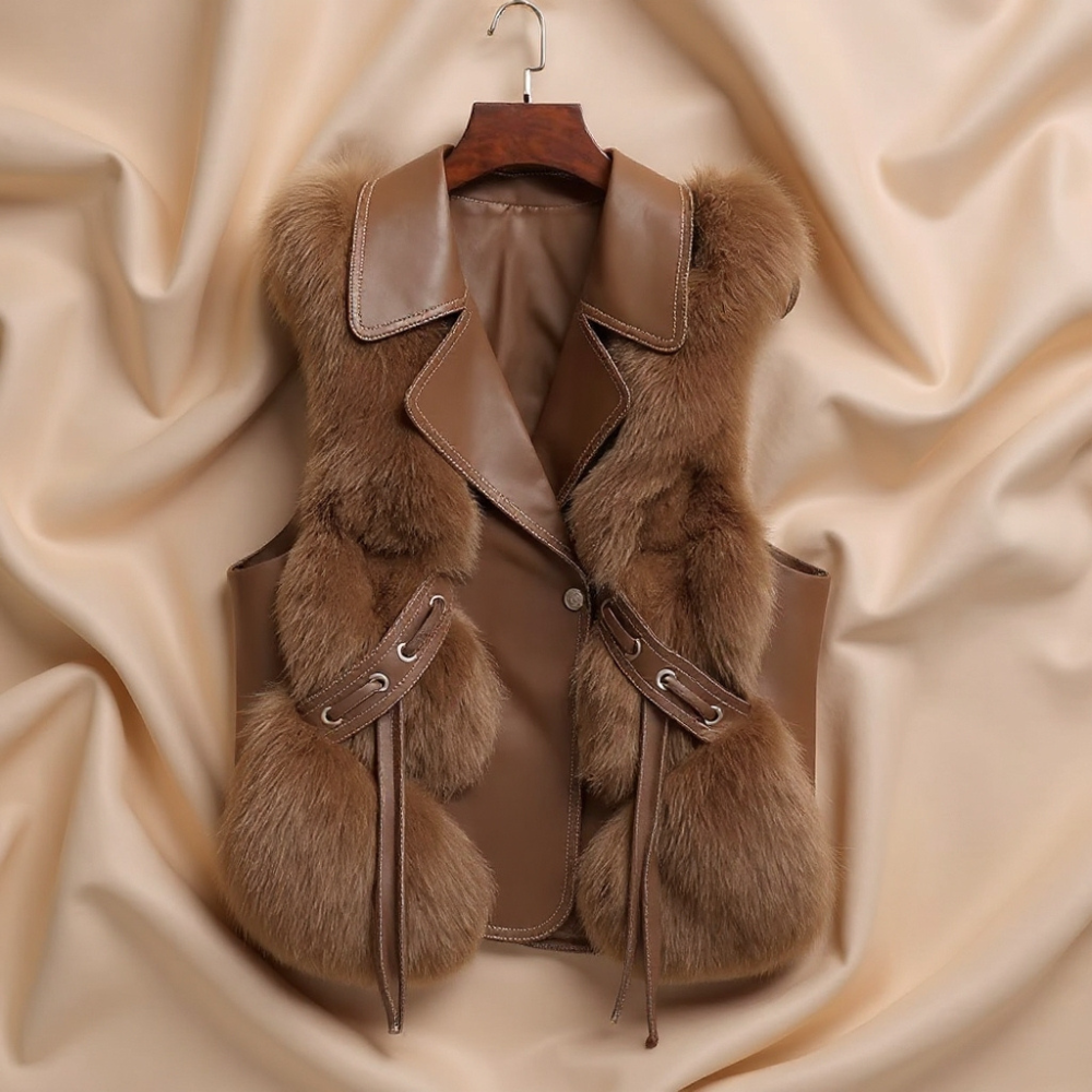 Marzelle Fox Fur Imitation Vest